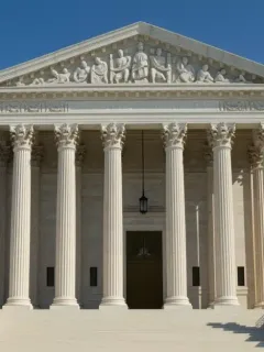 Supreme Court building in Washington D.C., representing justice and legal authority