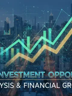 Data analytics dashboard showing positive financial trends for Q2 2026 investments.
