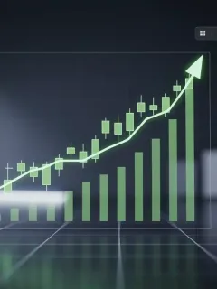 Financial growth chart with positive trends for Q3 2026 investments