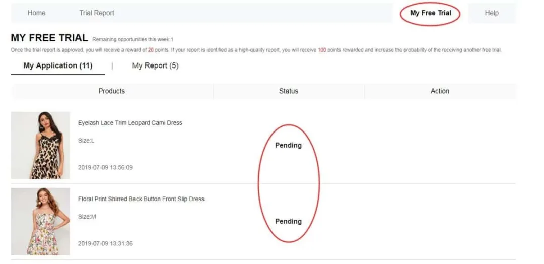 SHEIN FREE TRIAL