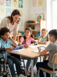 Diverse students in an inclusive classroom, symbolizing Special Education Reform in the U.S.
