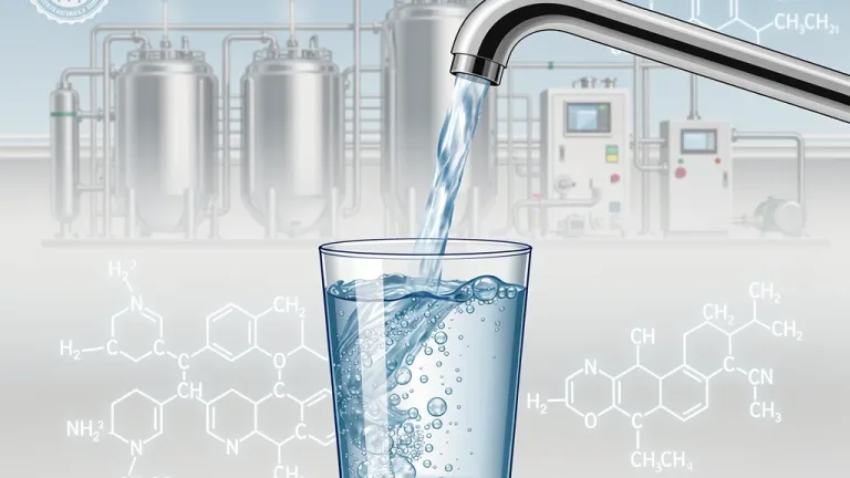 Clean drinking water flowing from a tap, symbolizing new EPA regulations.