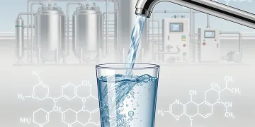 Clean drinking water flowing from a tap, symbolizing new EPA regulations.