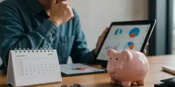 Thoughtful person analyzing financial charts for retirement planning in 2026 amidst inflation.