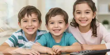 Happy family with two children, symbolizing the benefits of the Child Tax Credit.