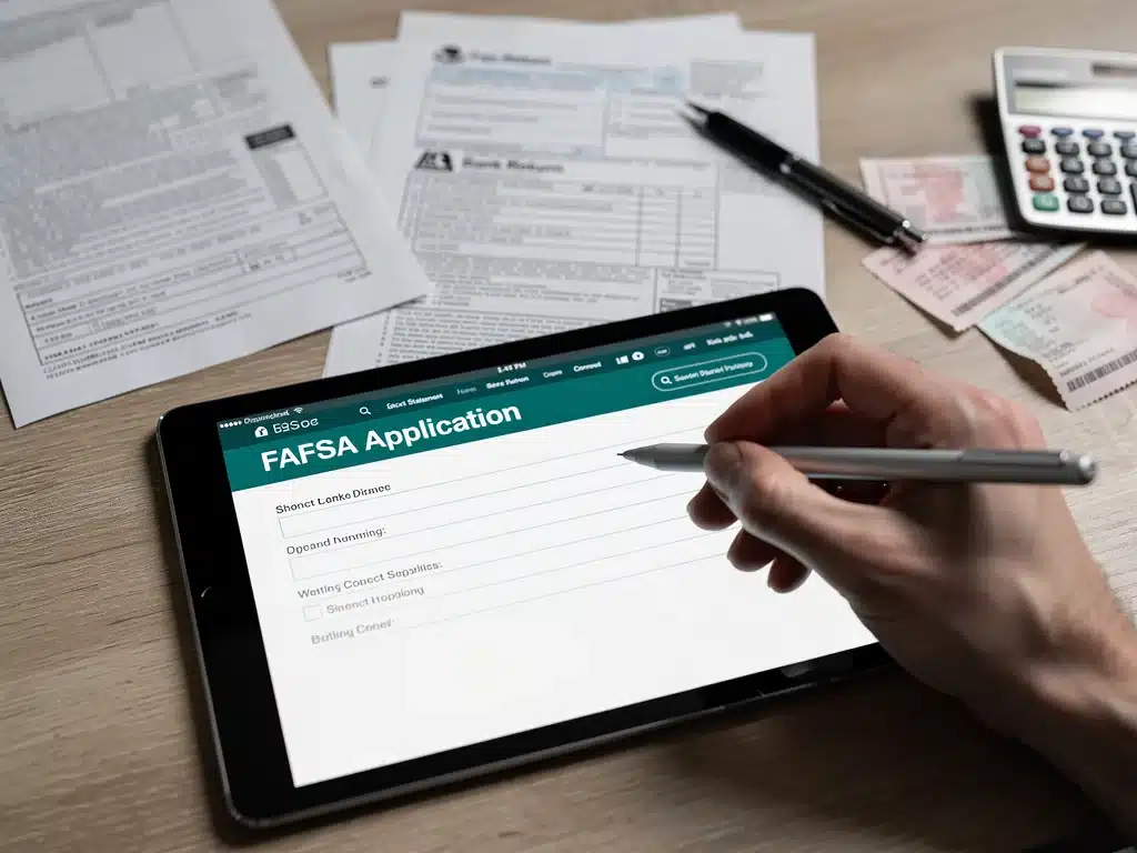 Filling out digital FAFSA form for 2026 aid