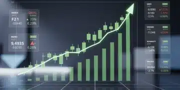 Financial growth chart with positive trends for Q3 2026 investments
