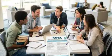Students discussing 2026 FAFSA changes for financial aid