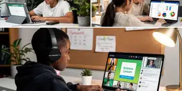 U.S. students mastering online learning in 2026 with diverse digital tools